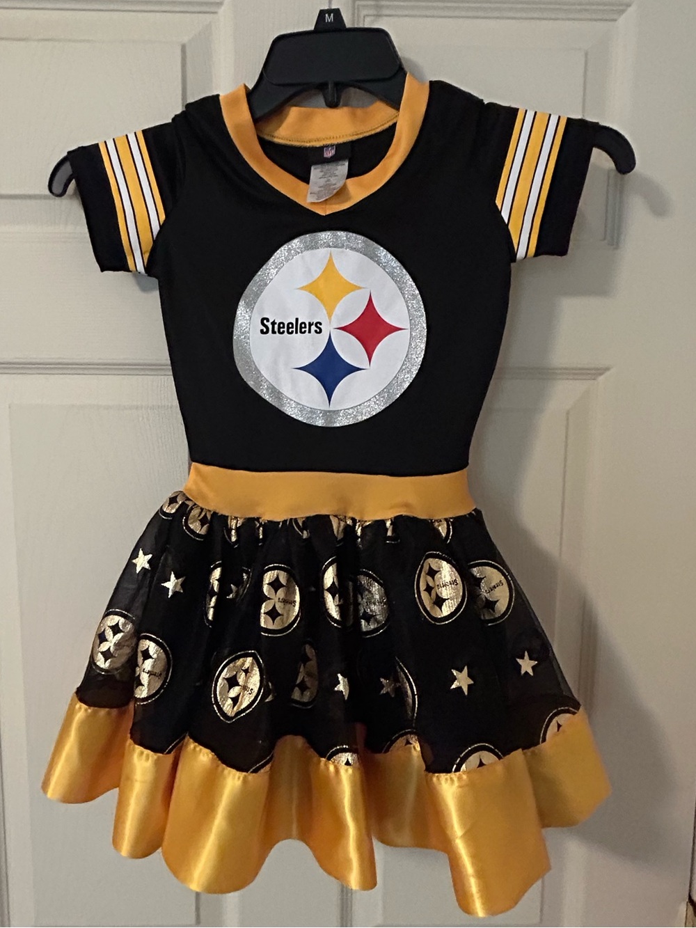 Pittsburg Steelers NFL Cheer Girls Dress Tutu 6 6X